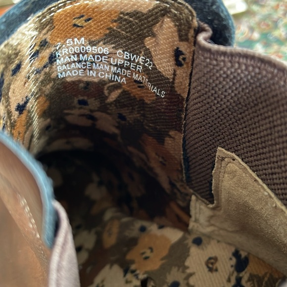 Women Booties Size 7.5 Kork New Without Tag Block Heel Very Comfortable Brown - Picture 11 of 13